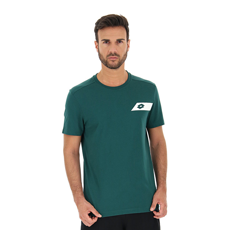 Lotto Dinamico Iii Bs Co Camisetas Hombre - Verde - Colombia JXMHSLE-58